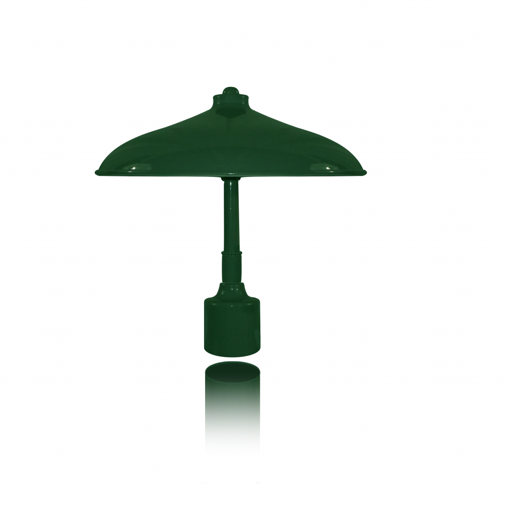 16″ Shade on Stem, Dark Sky Friendly Post Light