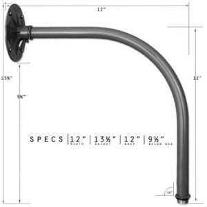 Curve Down Gooseneck Arm