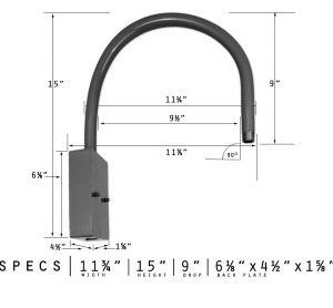 Small U Arm Wall Bracket