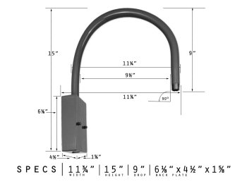 Small U Arm Wall Bracket