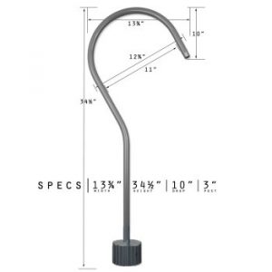 Shepherd Hook Post Mount