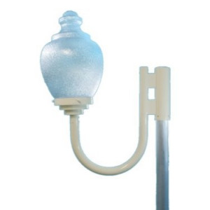 Acorn Lamp on Offset Heavy Gauge J Arm