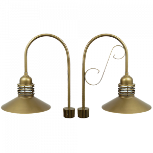 Aluminum Cylinder Shade with or without Scroll Decorative Post