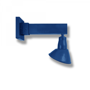 Angled Shade on Bar Arm Wall Bracket