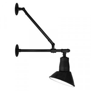 Angled Shade on Double Mount Wall Bracket