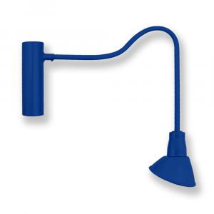 Angled Shade on Down Arm Post Mount