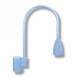 Bullet Shade on Small J Arm Post Mount