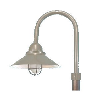 Cylinder Shade on Top Mount Heavy Gauge J Arm