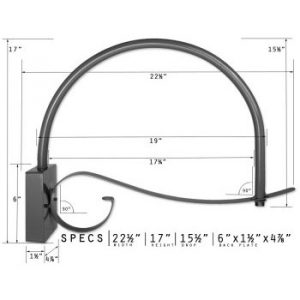 Decorative Loop Arm Wall Bracket
