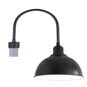 Dome Hood on U Shape Post Light