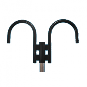 Double Gooseneck Offset Arm for Heavy Gauge Post