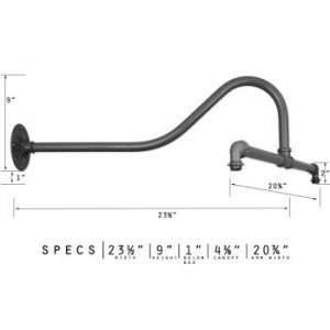 Double Light Gooseneck Arm