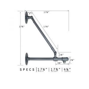 Double Mount Wall Bracket Arm