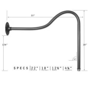 Drop Down Gooseneck Arm