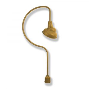 Emblem Shade on Large Shepard Hook Post Mount