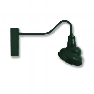 Emblem Shade on Standard Gooseneck Arm Post Mount