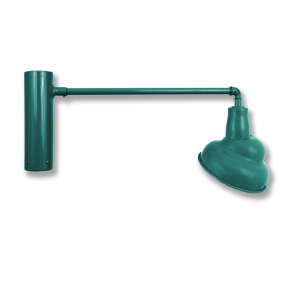 Emblem Shade on Straight Arm Post Mount