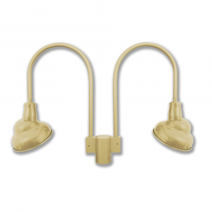 Emblem Shades on Small Double J Arm Post Mount