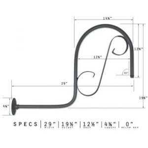 Large Decorative Gooseneck Arm