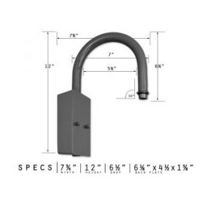 Loop Arm Wall Bracket