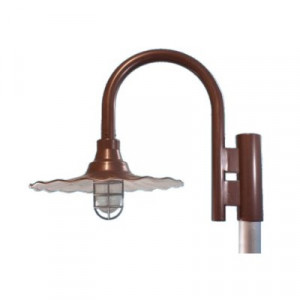 Radial Wave Shade on Offset Heavy Gauge J Arm