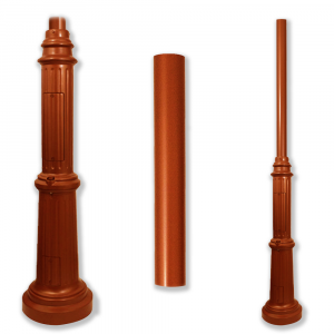 Smooth-Top Double Cast Base Post