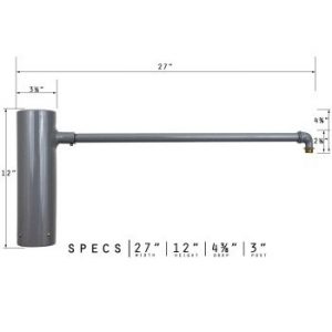 Straight Arm Post Mount