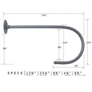 U Shape Bend Back Gooseneck Arm